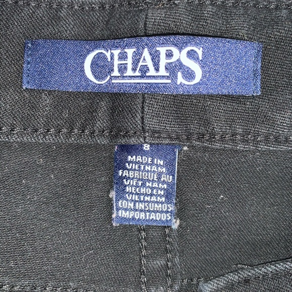 Chaps by Ralph Lauren-size8-boot cut black jeans - Picture 6 of 8